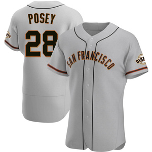 Men's San Francisco Giants Buster Posey Majestic Black 2017 Spring Training  Authentic Flex Base Player Jersey
