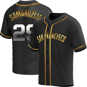 Jeff Samardzija Jersey Orange Giants Alternate Men