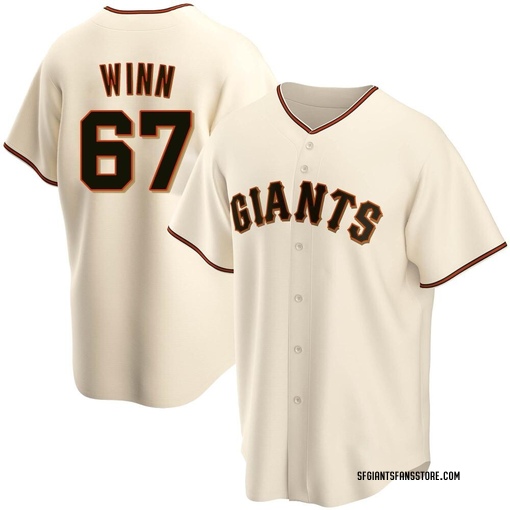 Keaton Winn Men's Nike Cream San Francisco Giants Home Replica Custom Jersey Size: Large