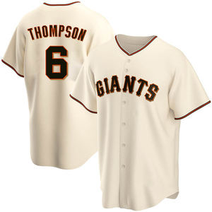 Robby Thompson Men's San Francisco Giants Road Jersey - Gray Authentic