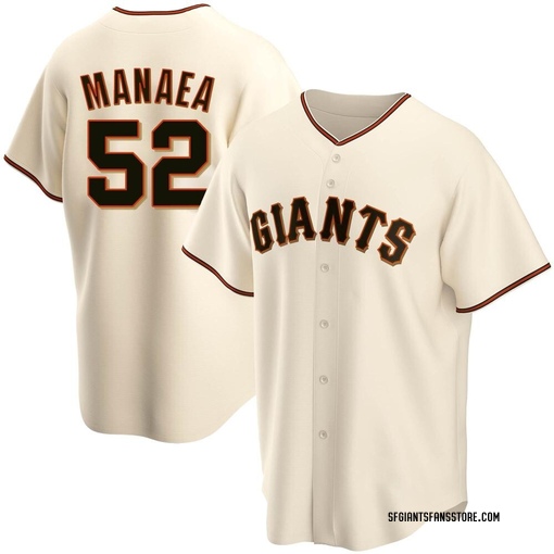 Sean Manaea Men's Nike Cream San Francisco Giants Home Replica Custom Jersey Size: Medium