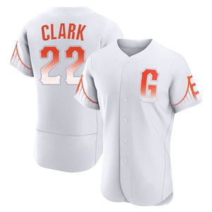 Will Clark Men's San Francisco Giants Throwback Jersey - Grey Replica