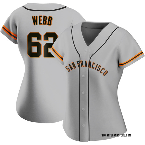 Logan Webb Men's San Francisco Giants Road Jersey - Gray Authentic