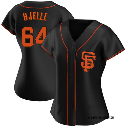 Sean Hjelle Women's San Francisco Giants Alternate Jersey - Black