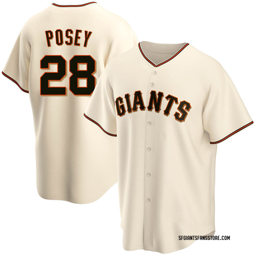 MLB San Francisco Giants Buster Posey Ivory Home Replica Baseball