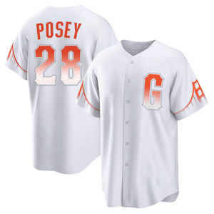 Buster Posey T-Shirt Shirsey San Francisco Giants Soft Jersey #28