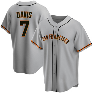 J.D. Davis San Francisco Giants Women's Backer Slim Fit T-Shirt - Ash