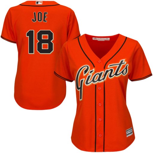 Majestic San Francisco Giants Women's Orange Cool Base Jersey